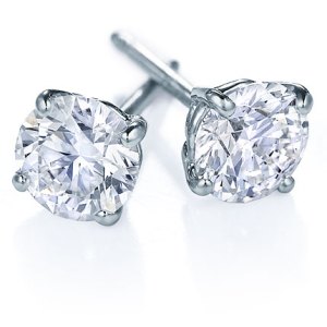Four-Prong-Studs-Pair-of-Classic-0.25ctw-Ladies-18k-White-Gold-Four-Prong-Round-Brilliant-Diamond-Earrings-big02292
